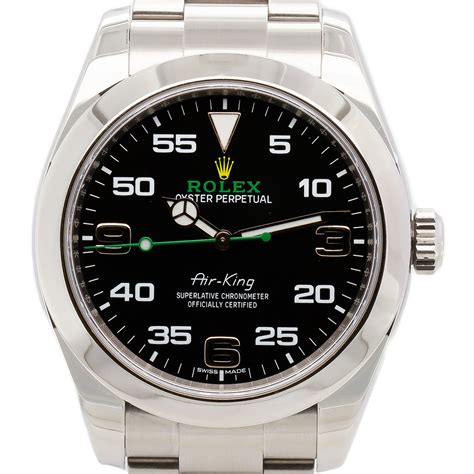 used rolex airking|used rolex air king 40mm.